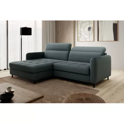 Elegantes Schlafsofa ZULEYKA – Petrol, linke Ecke