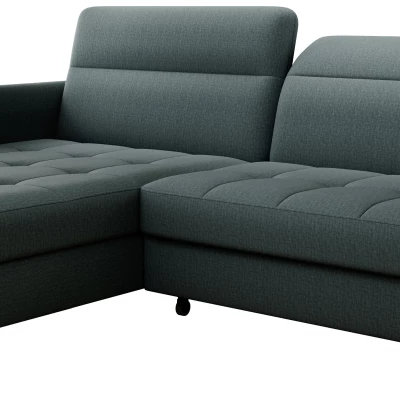 Elegantes Schlafsofa ZULEYKA – Petrol, linke Ecke