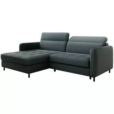 Elegantes Schlafsofa ZULEYKA – Petrol, linke Ecke