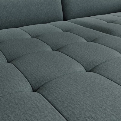 Elegantes Schlafsofa ZULEYKA – Petrol, linke Ecke