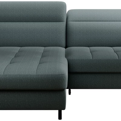 Elegantes Schlafsofa ZULEYKA – Petrol, linke Ecke
