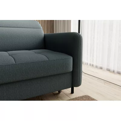 Elegantes Schlafsofa ZULEYKA – Petrol, linke Ecke