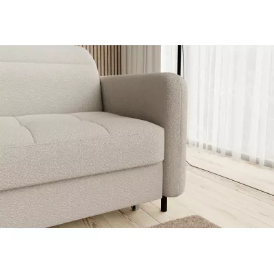 Elegantes Schlafsofa ZULEYKA – cremefarben, linke Ecke