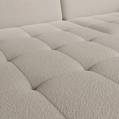 Elegantes Schlafsofa ZULEYKA – cremefarben, linke Ecke