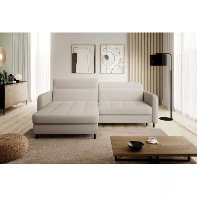 Elegantes Schlafsofa ZULEYKA – cremefarben, linke Ecke