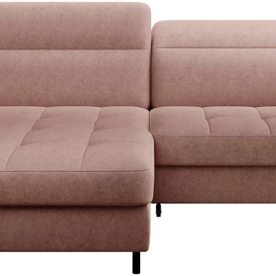 Elegantes Schlafsofa ZULEYKA – rosa, linke Ecke
