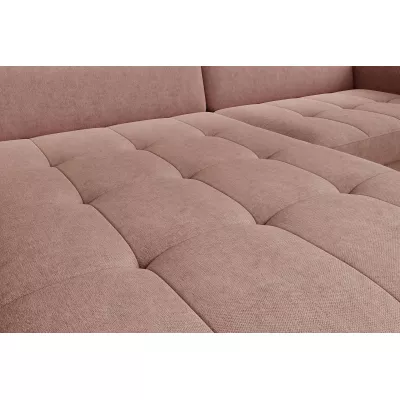 Elegantes Schlafsofa ZULEYKA – rosa, linke Ecke