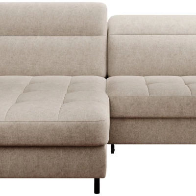 Elegantes Schlafsofa ZULEYKA – hellbeige, linke Ecke
