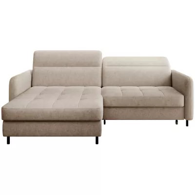 Elegantes Schlafsofa ZULEYKA – hellbeige, linke Ecke