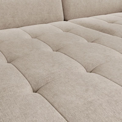 Elegantes Schlafsofa ZULEYKA – hellbeige, linke Ecke