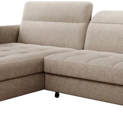 Elegantes Schlafsofa ZULEYKA – hellbeige, linke Ecke