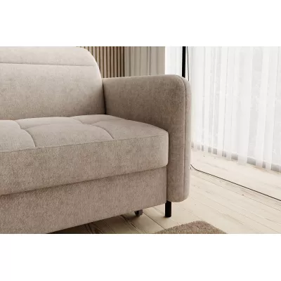 Elegantes Schlafsofa ZULEYKA – hellbeige, linke Ecke