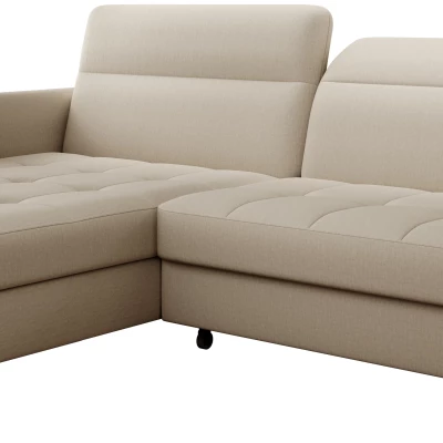 Elegantes Schlafsofa ZULEYKA – beige, linke Ecke