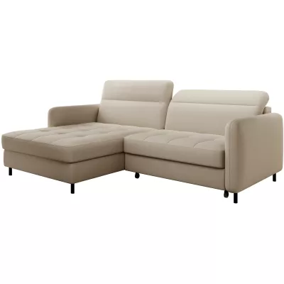 Elegantes Schlafsofa ZULEYKA – beige, linke Ecke