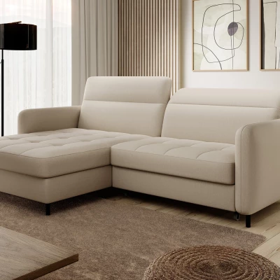 Elegantes Schlafsofa ZULEYKA – beige, linke Ecke