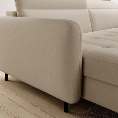 Elegantes Schlafsofa ZULEYKA – beige, linke Ecke