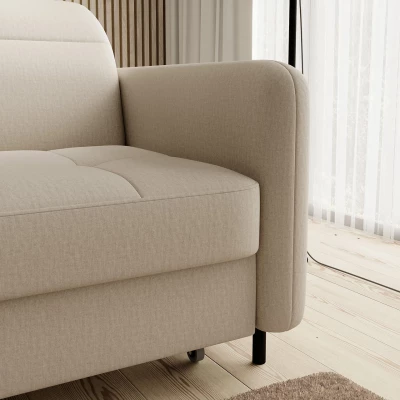 Elegantes Schlafsofa ZULEYKA – beige, linke Ecke