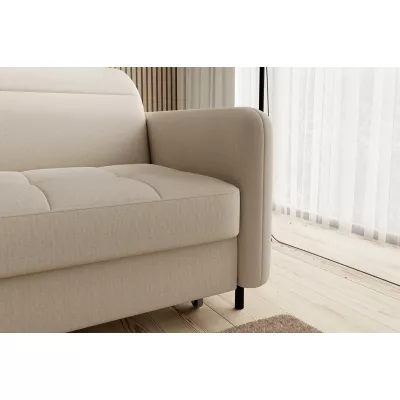 Elegantes Schlafsofa ZULEYKA – beige, linke Ecke