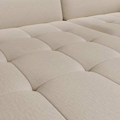 Elegantes Schlafsofa ZULEYKA – beige, linke Ecke