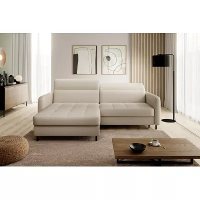 Elegantes Schlafsofa ZULEYKA – beige, linke Ecke
