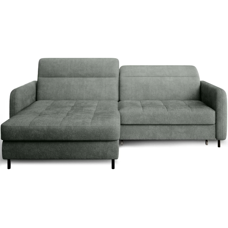 Elegantes Schlafsofa ZULEYKA – hellgrün, linke Ecke