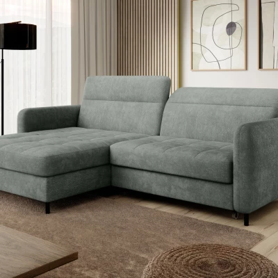 Elegantes Schlafsofa ZULEYKA – hellgrün, linke Ecke