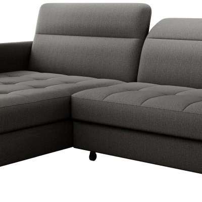 Elegantes Schlafsofa ZULEYKA – Graphit, linke Ecke