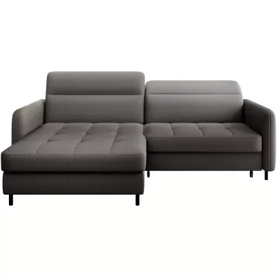 Elegantes Schlafsofa ZULEYKA – Graphit, linke Ecke