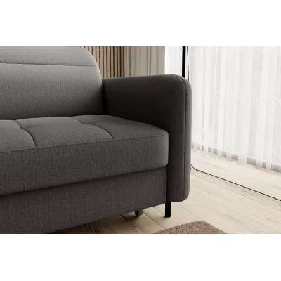 Elegantes Schlafsofa ZULEYKA – Graphit, linke Ecke