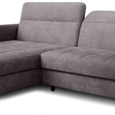 Elegantes Schlafsofa ZULEYKA – dunkelgrau, linke Ecke