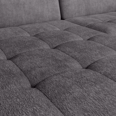 Elegantes Schlafsofa ZULEYKA – dunkelgrau, linke Ecke