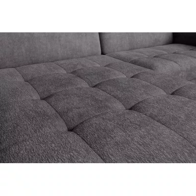 Elegantes Schlafsofa ZULEYKA – dunkelgrau, linke Ecke
