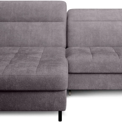 Elegantes Schlafsofa ZULEYKA – dunkelgrau, linke Ecke