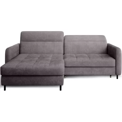 Elegantes Schlafsofa ZULEYKA – dunkelgrau, linke Ecke