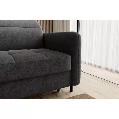 Elegantes Schlafsofa ZULEYKA – schwarz, linke Ecke