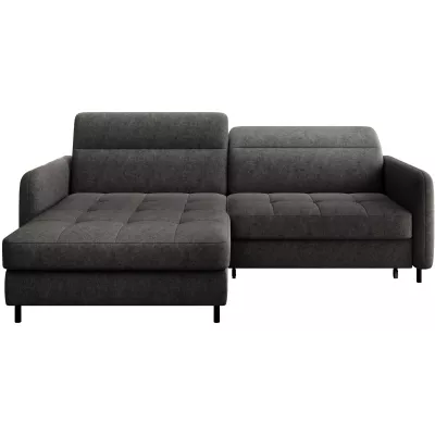 Elegantes Schlafsofa ZULEYKA – schwarz, linke Ecke