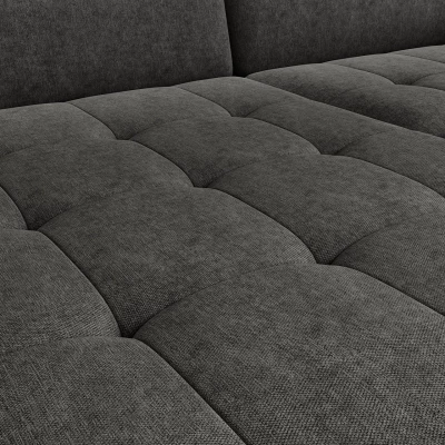 Elegantes Schlafsofa ZULEYKA – schwarz, linke Ecke