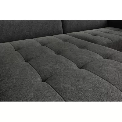 Elegantes Schlafsofa ZULEYKA – schwarz, linke Ecke