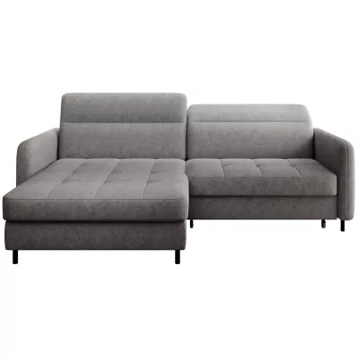 Elegantes Schlafsofa ZULEYKA – hellgrau, linke Ecke