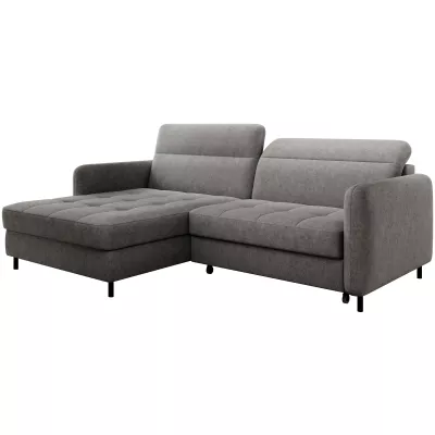 Elegantes Schlafsofa ZULEYKA - grau 2, linke Ecke