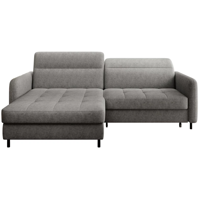 Elegantes Schlafsofa ZULEYKA - grau 2, linke Ecke