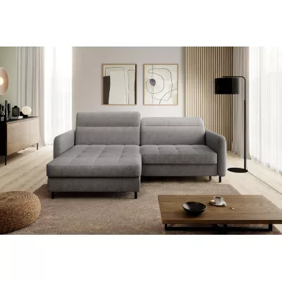 Elegantes Schlafsofa ZULEYKA - grau 2, linke Ecke