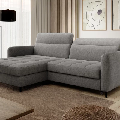 Elegantes Schlafsofa ZULEYKA - grau 2, linke Ecke