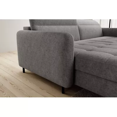 Elegantes Schlafsofa ZULEYKA - grau 2, linke Ecke