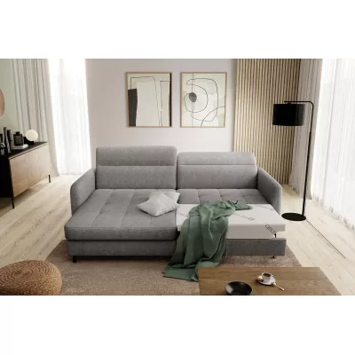 Elegantes Schlafsofa ZULEYKA - grau 2, linke Ecke