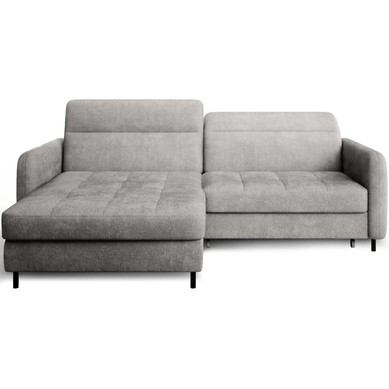 Elegantes Schlafsofa ZULEYKA - grau 3, linke Ecke