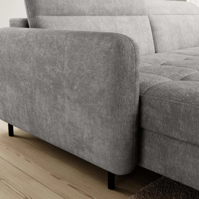 Elegantes Schlafsofa ZULEYKA - grau 3, linke Ecke