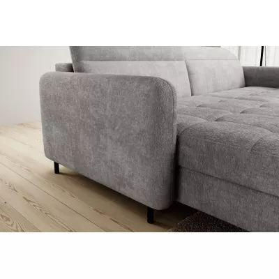 Elegantes Schlafsofa ZULEYKA - grau 3, linke Ecke