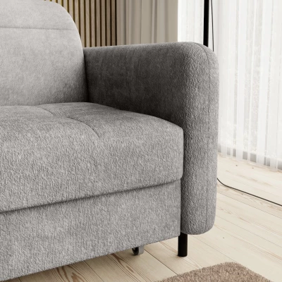 Elegantes Schlafsofa ZULEYKA - grau 3, linke Ecke