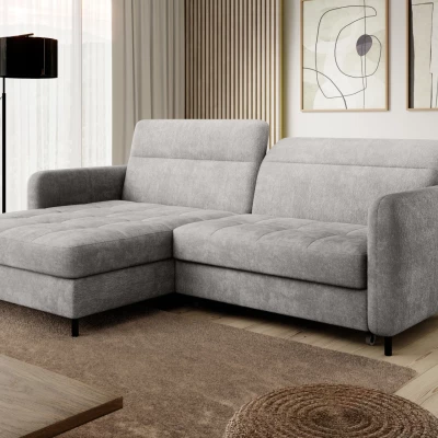 Elegantes Schlafsofa ZULEYKA - grau 3, linke Ecke